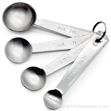 Round Shape Standard Measuring Spoon Four Sizes
